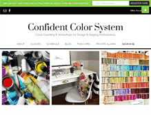 Tablet Screenshot of confidentcolorsystem.com